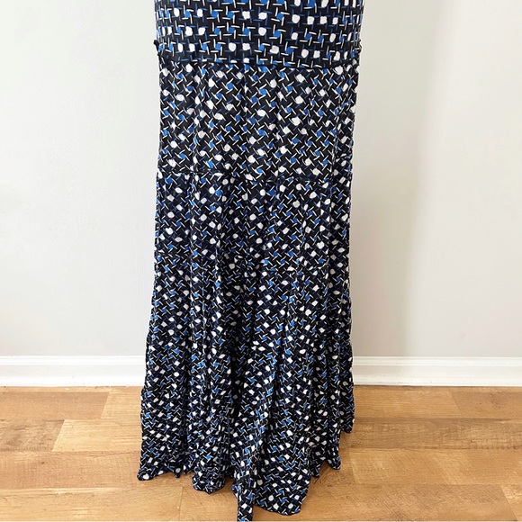 Poupette St Barth Foe Panelle Smocked Halter Tiered Maxi Dress Size XS - Picture 4 of 10